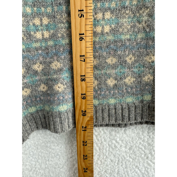 Newton Trading Co Womens Cardigan Sweater Multicolor Shetland Wool Long Sleeve S - Picture 4 of 7